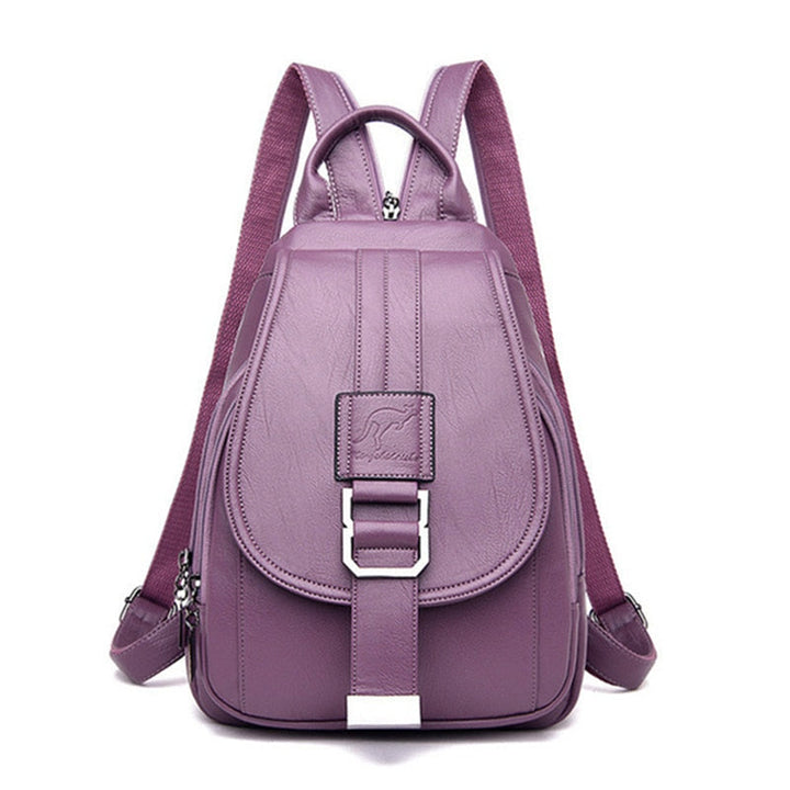 Zaino Mini Donna in Pelle Morbida Compatto con Spallacci Regolabili