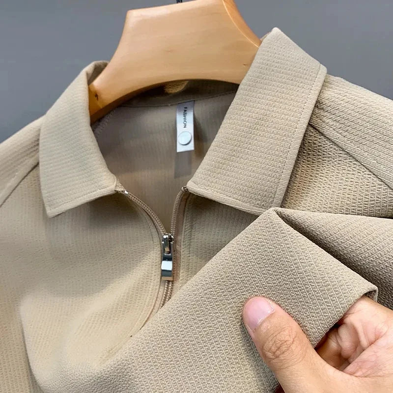 Polo Uomo Sportiva con Zip Quarto