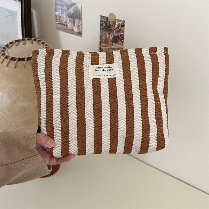 Borsa Trucco Viaggio Tessuto Rigido Compatta - Vesarelli