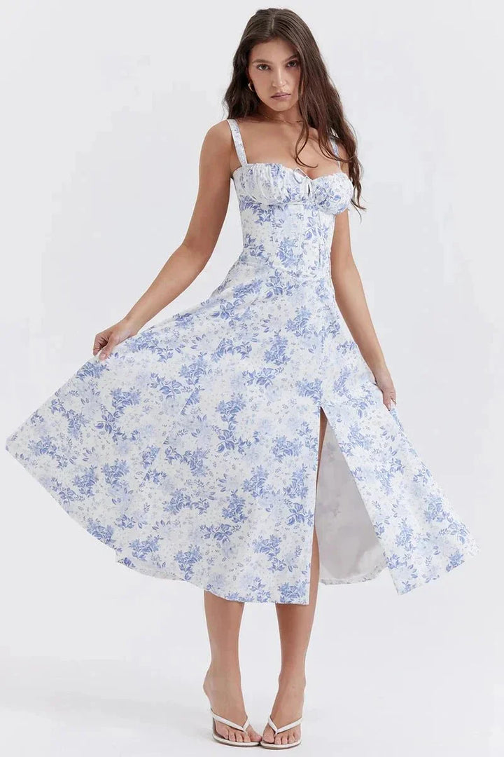 Abito Midi Donna Estivo Svasato Leggero