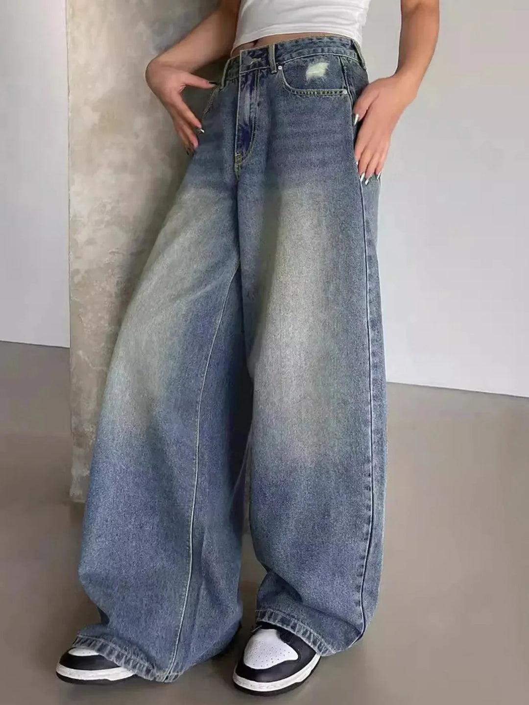 Jeans Donna Taglio Largo Casual