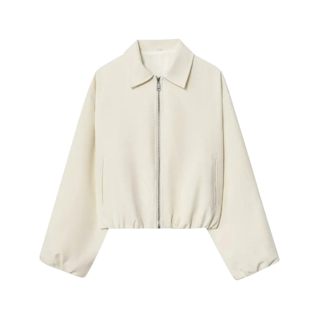 Giacca Uomo con Zip Colletto a Camicia Vestibilità Regolare - Vesarelli