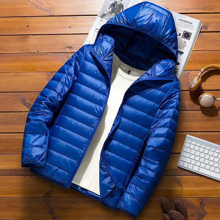 Giacca Uomo Trapuntata Invernale con Cappuccio Regular Fit - Vesarelli