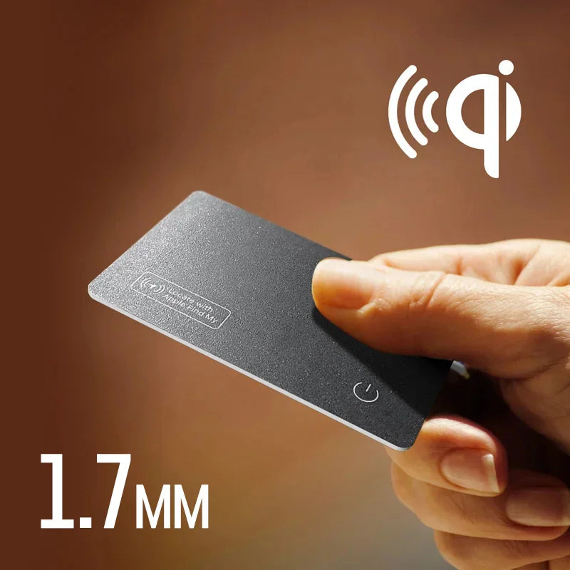 Localizzatore GPS Mini con Ricarica Wireless Tag per Portafoglio