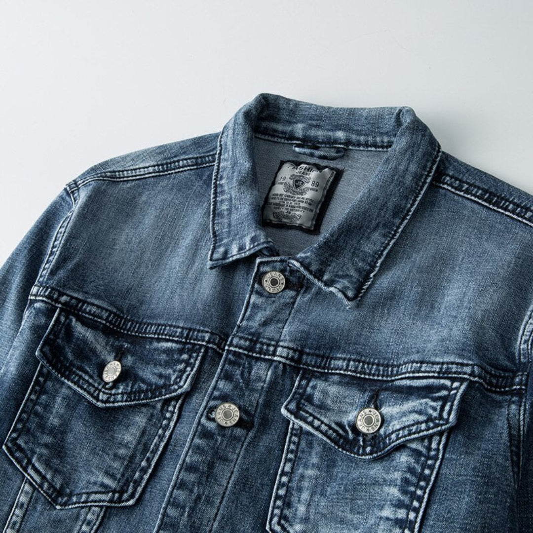 Giacca Uomo Button Down Maniche Lunghe Cotone