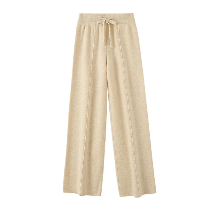 Pantaloni Uomo in Lana Merino Vita Alta Taglio Ampio