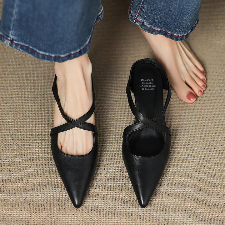 Mules Donna in Vera Pelle Comode Stile Casual