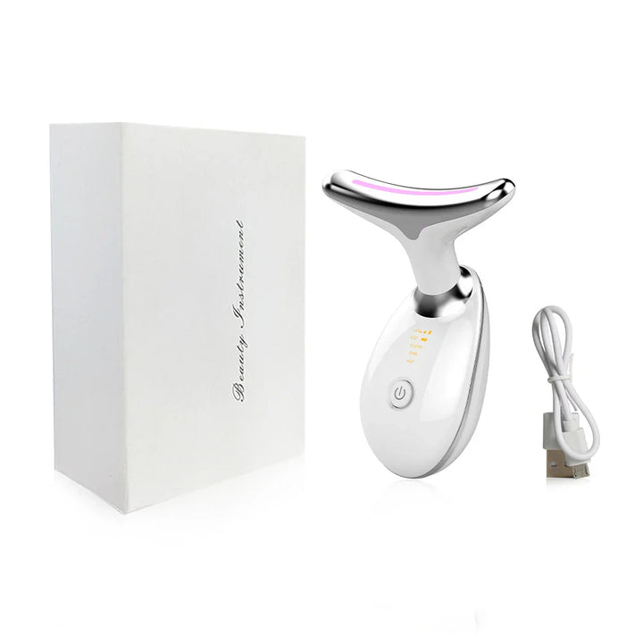 Massaggiatore Collo e Viso EMS con Terapia LED e Effetto Lifting - Vesarelli