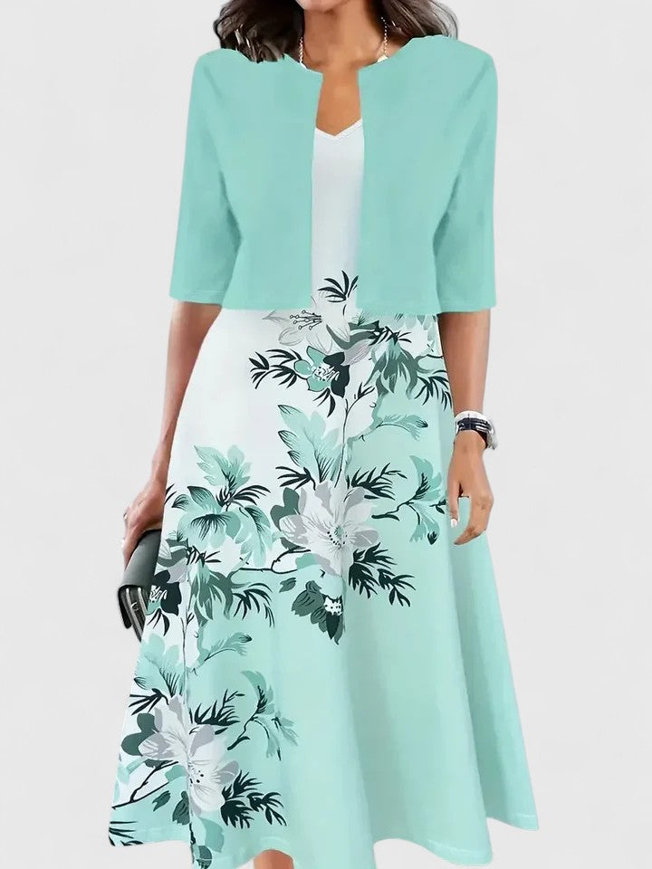 Abito Midi Donna Finitura Sobria Silhouette Bilanciata