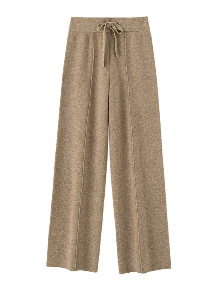 Pantaloni Uomo in Lana Merino Vita Alta Taglio Ampio