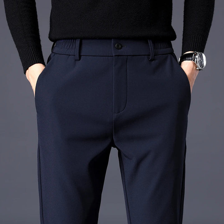 Pantaloni Uomo Eleganti Elasticizzati Slim Fit