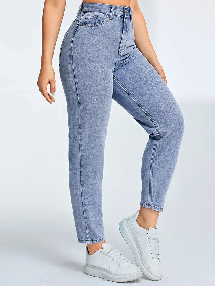 Jeans Donna Mom Casual Vestibilità Regular