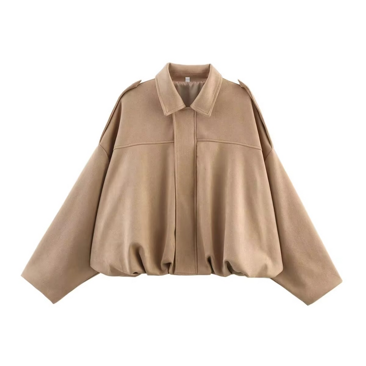 Giacca Bomber Uomo Effetto Scamosciato Oversize Vintage