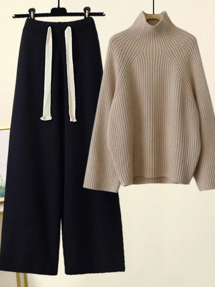 Completo Donna in Maglia Autunno Inverno Morbido