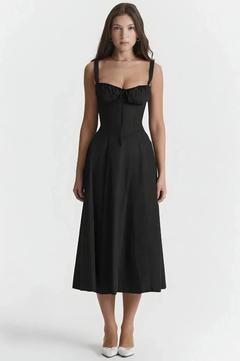 Abito Midi Donna Estivo Svasato Leggero