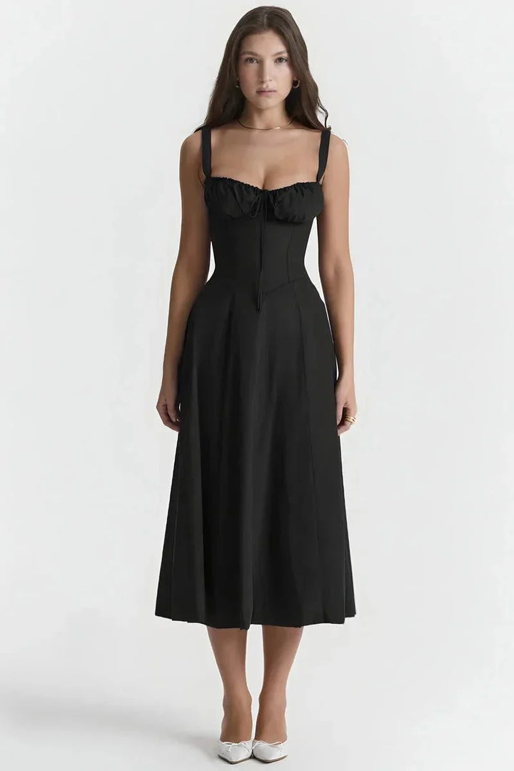 Abito Midi Donna Estivo Svasato Leggero