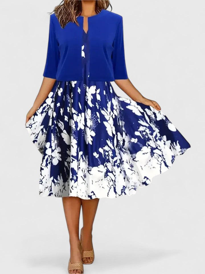 Abito Midi Donna Finitura Sobria Silhouette Bilanciata