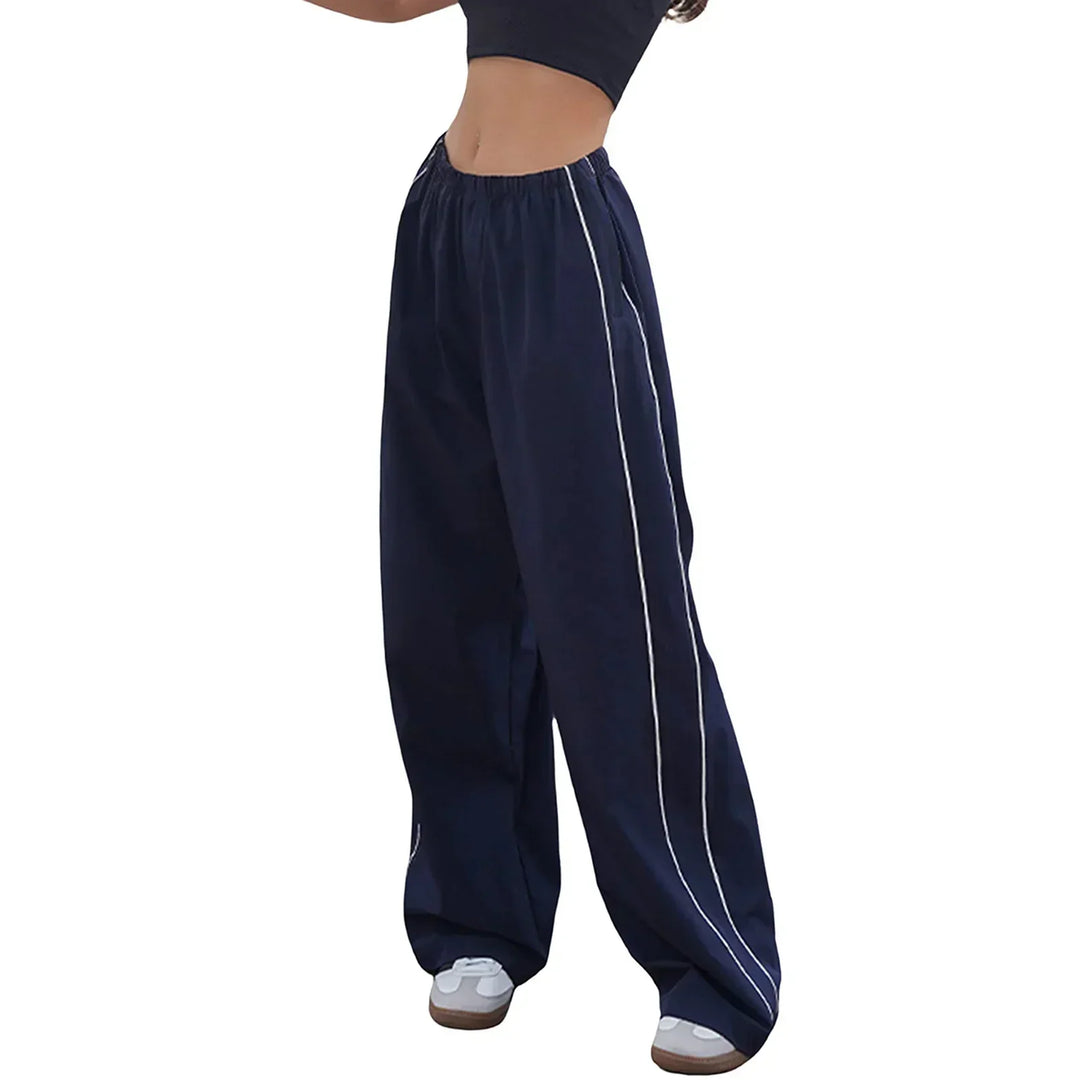 Pantaloni Jogging Donna Cotone Casual Vestibilità Rilassata Baggy