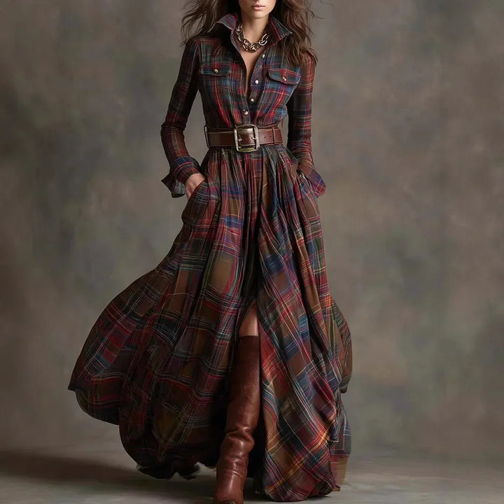 Abito Maxi Donna Linea Allungante Stile Sofisticato - Vesarelli