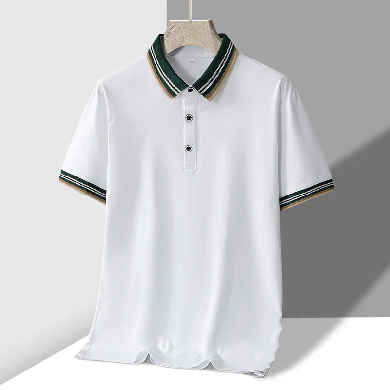 Polo Uomo Tessuto Pregevole Vestibilità Classica