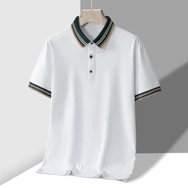 Polo Uomo Tessuto Pregevole Vestibilità Classica