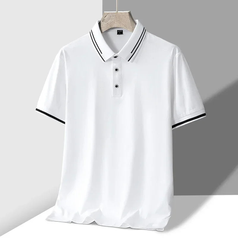 Polo Uomo Tessuto Morbido Vestibilità Classica