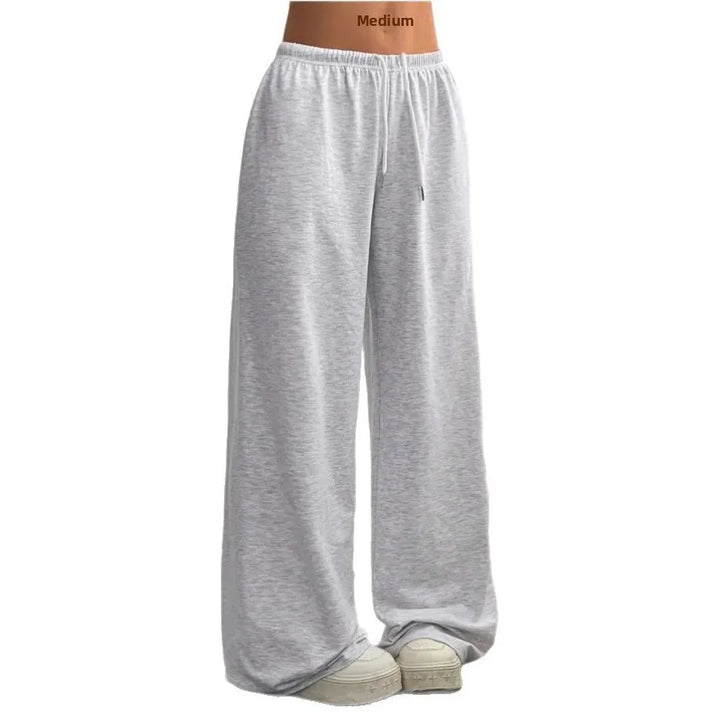 Pantaloni Donna Vestibilità Ampia Tessuto Morbido Casual