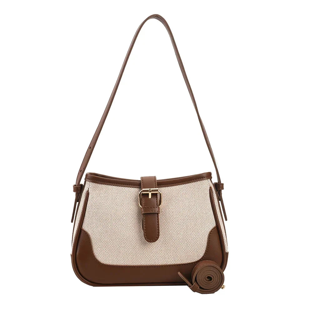Borsa a Tracolla Donna in Pelle Design Color Block - Vesarelli