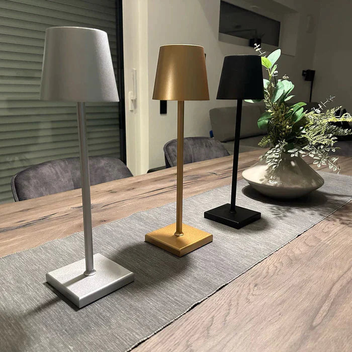 Lampada da Tavolo Ricaricabile Senza Fili Design Elegante