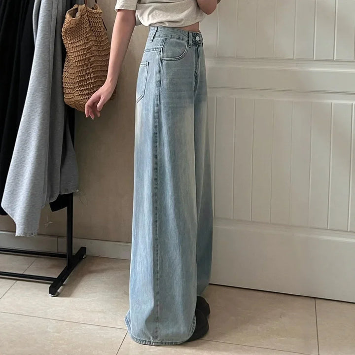 Jeans Donna Mom Cotone Vestibilità Ampia Casual