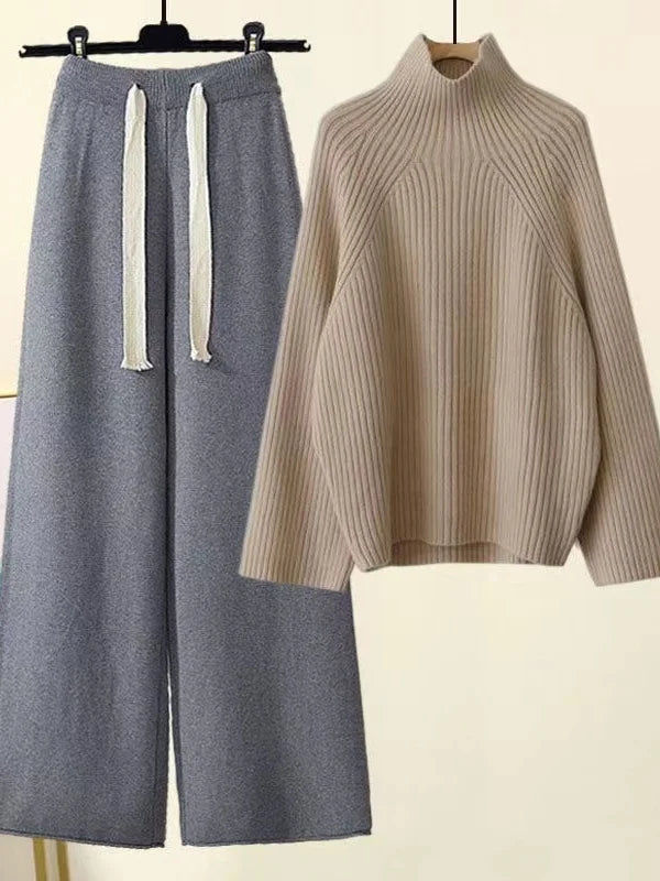 Completo Donna in Maglia Autunno Inverno Morbido