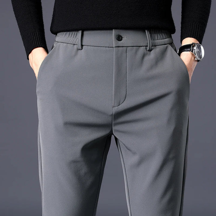 Pantaloni Uomo Eleganti Elasticizzati Slim Fit