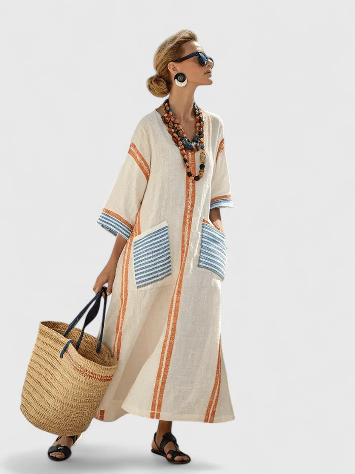 Abito Maxi Donna Linea Allungante Vestibilità Elegante