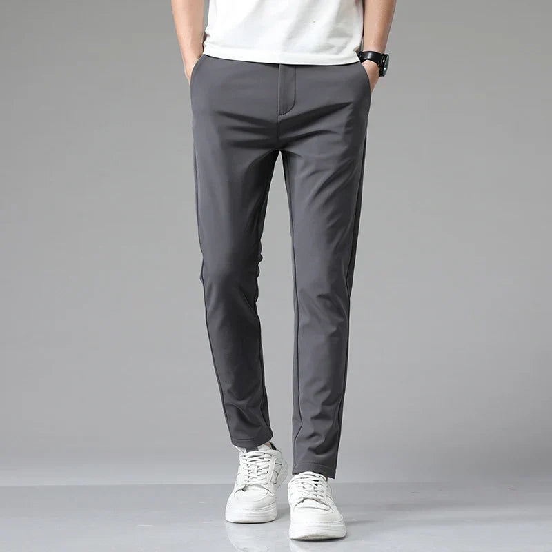 Pantaloni Uomo Eleganti Elasticizzati Slim Fit