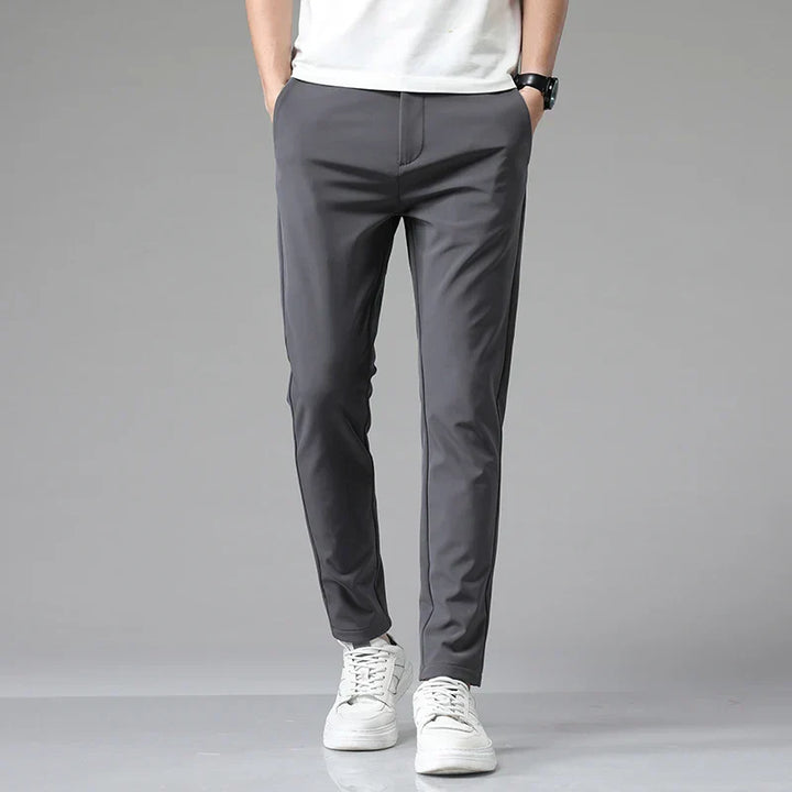 Pantaloni Uomo Eleganti Elasticizzati Slim Fit