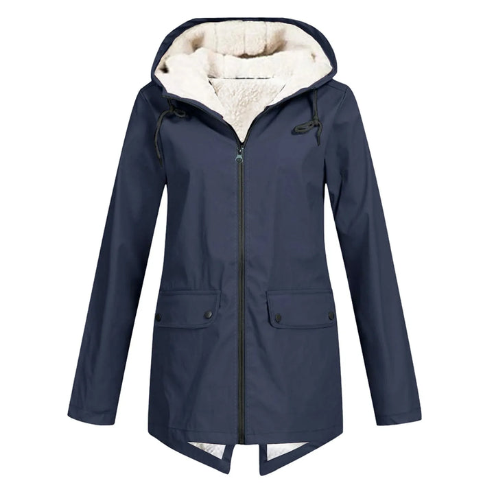 Giacca Lunga Donna in Pile Foderata Parka Invernale Caldo