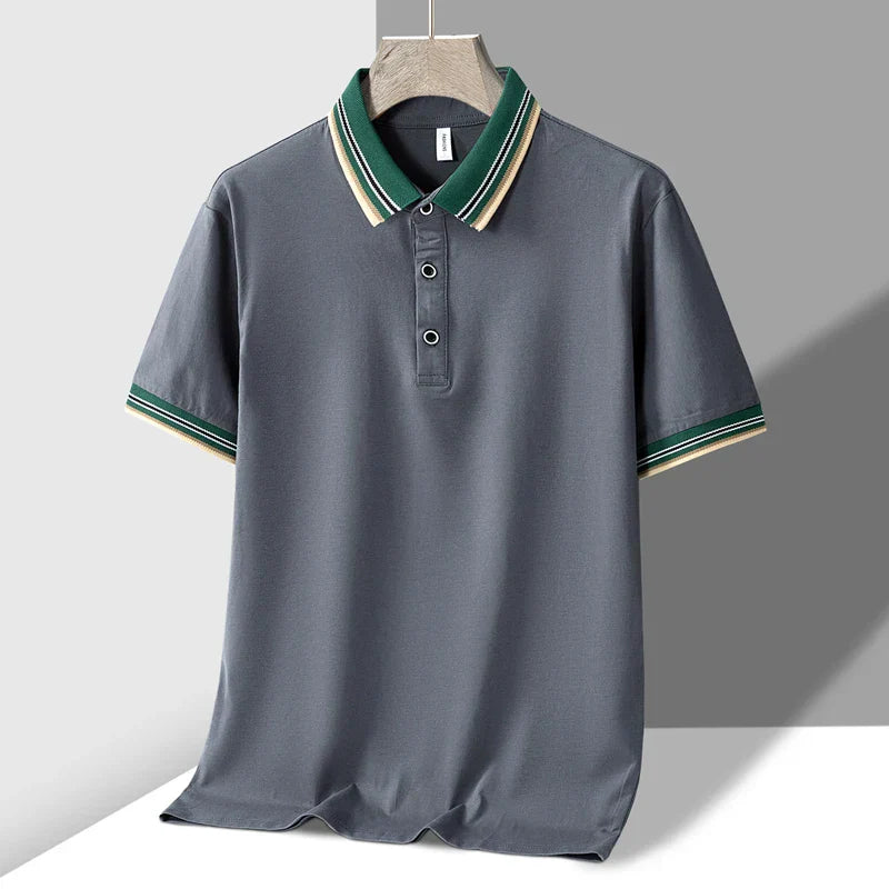 Polo Uomo Tessuto Pregevole Vestibilità Classica