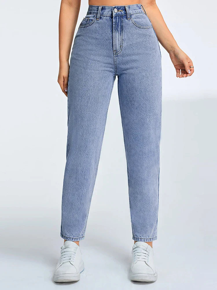 Jeans Donna Mom Casual Vestibilità Regular