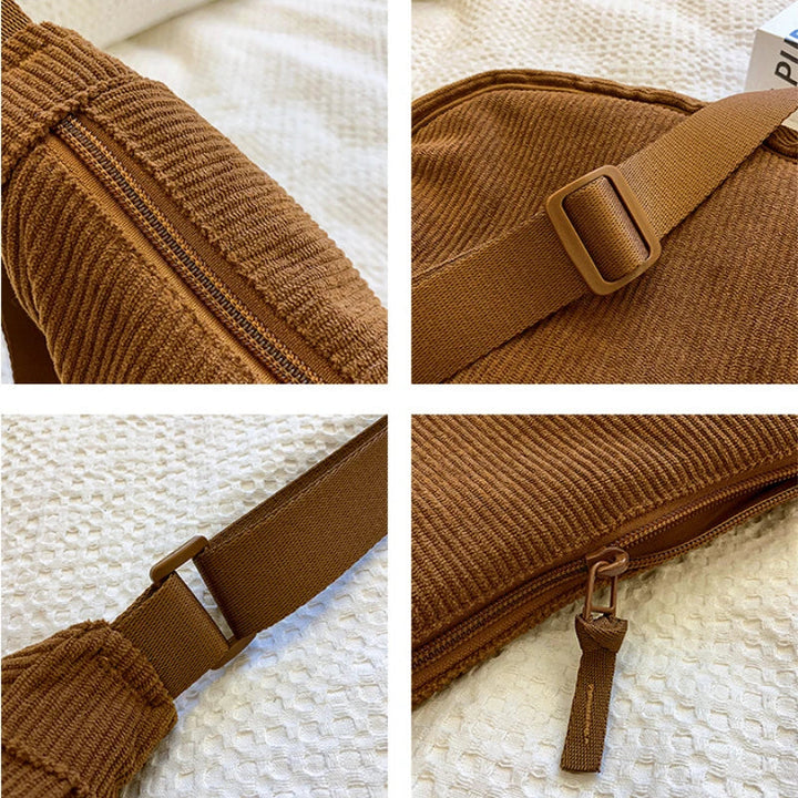 Borsa a Tracolla Donna in Velluto a Coste Elegante