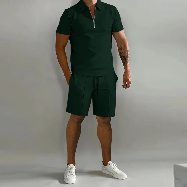 Completo Uomo Polo e Pantaloncini Cotone Casual Estivo - Vesarelli