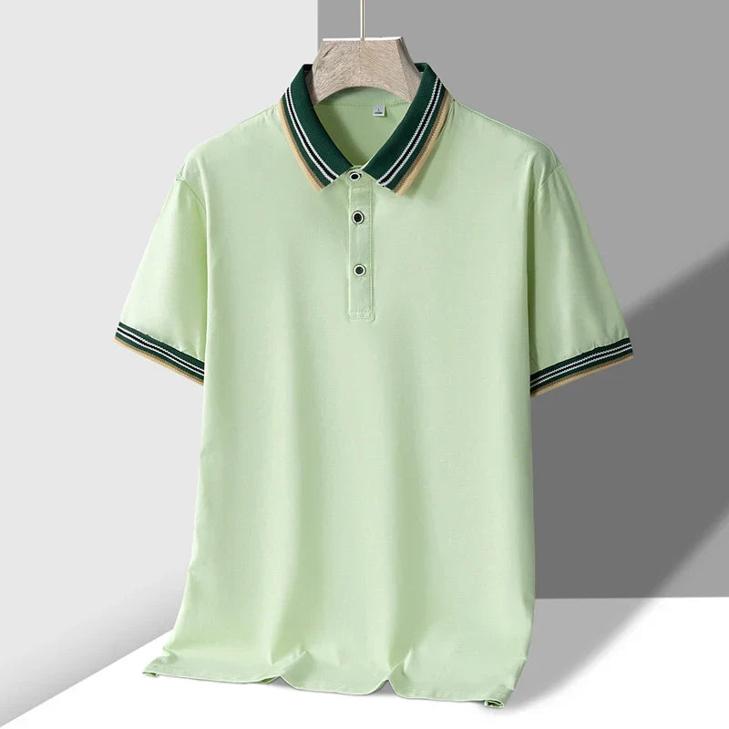 Polo Uomo Tessuto Pregevole Vestibilità Classica