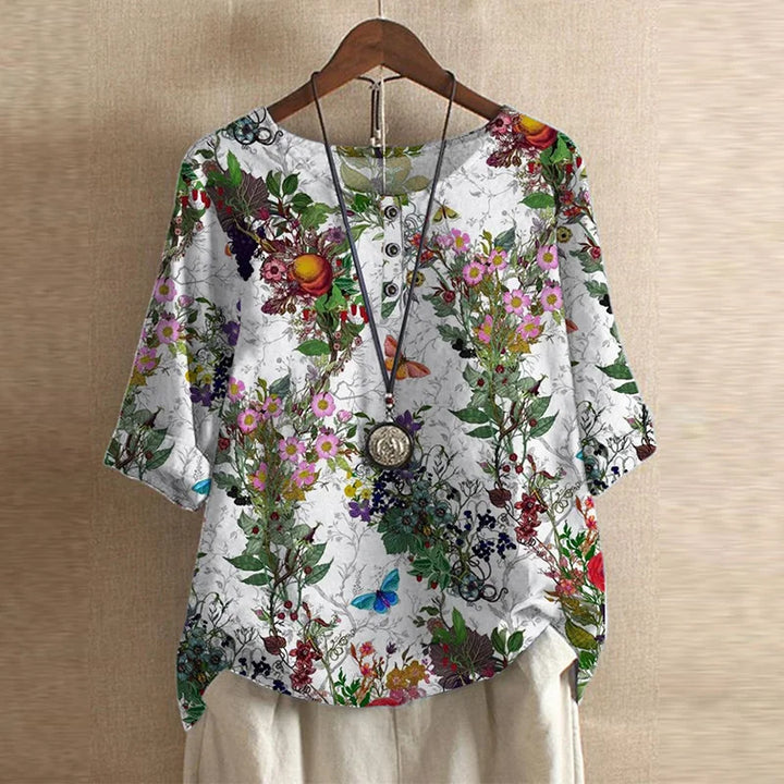 T-shirt Donna Stile Retrò Tessuto Morbido