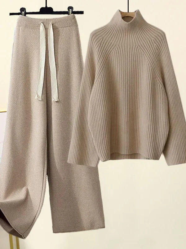 Completo Donna in Maglia Autunno Inverno Morbido