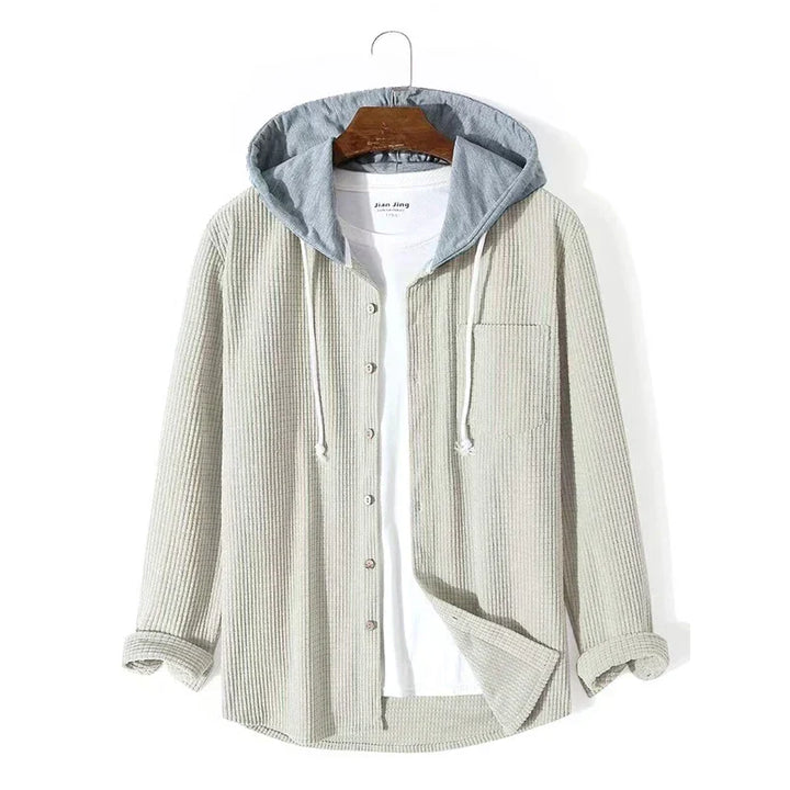 Giacca Uomo in Velluto a Coste con Cappuccio Regular Fit - Vesarelli