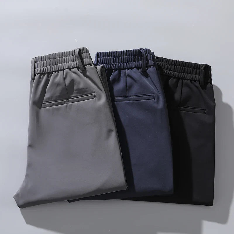 Pantaloni Uomo Eleganti Elasticizzati Slim Fit