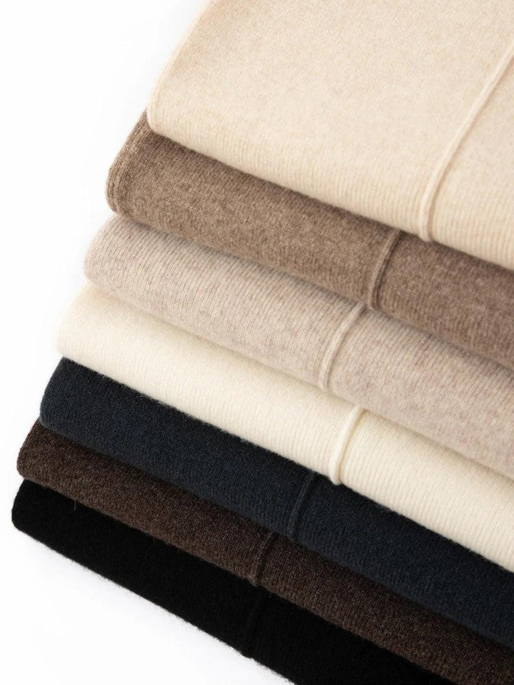 Pantaloni Uomo in Lana Merino Vita Alta Taglio Ampio