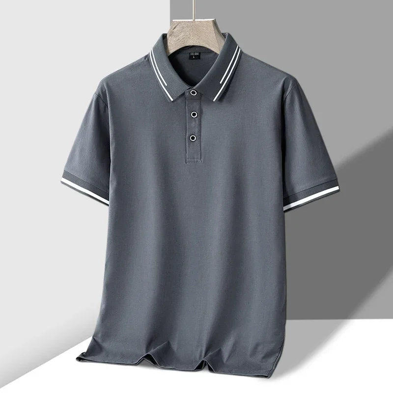 Polo Uomo Tessuto Morbido Vestibilità Classica