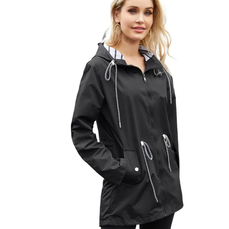 Giacca Antipioggia Donna Leggera Estiva Design Versatile - Vesarelli