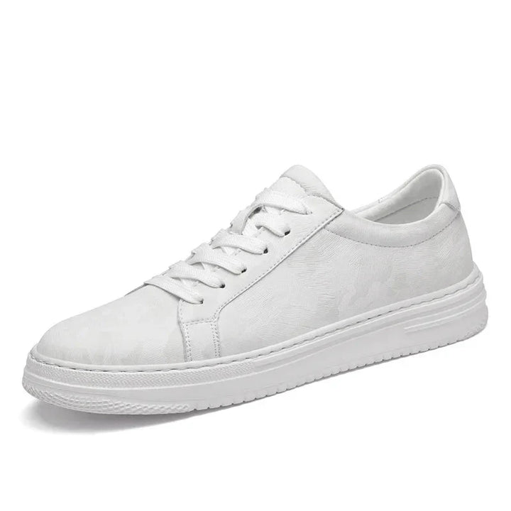 Sneakers Uomo con Rialzo Interno e Texture Morbida Comfort