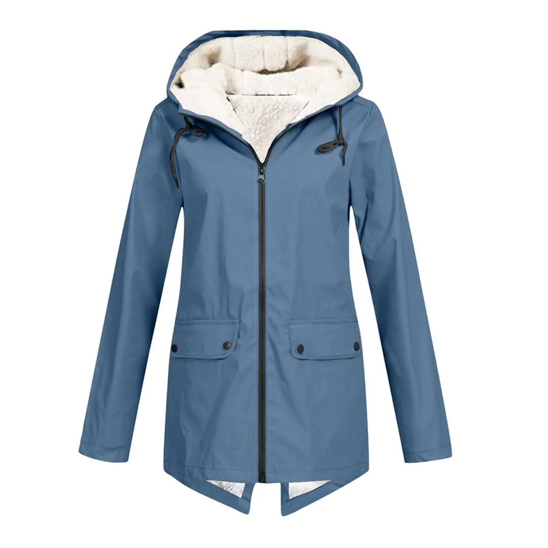 Giacca Lunga Donna in Pile Foderata Parka Invernale Caldo